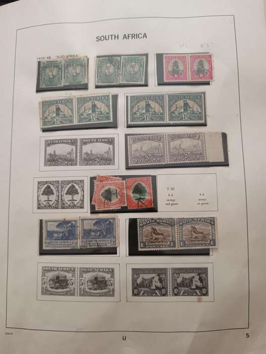 2 x  South African Stamp Albums with Stamps