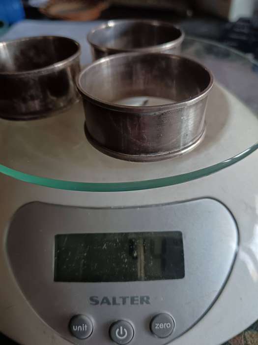 Norman Watson Durban Silversmith Set Of 3 Silver Serviette Rings
