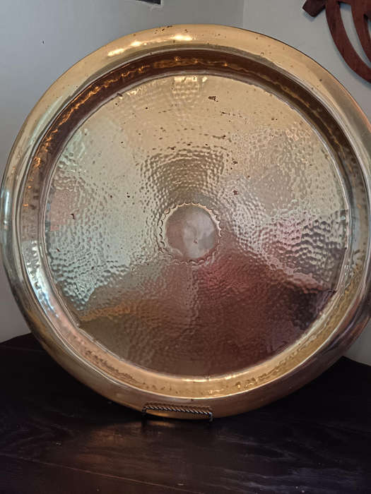 Large Round Brass Tray