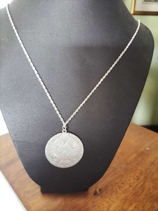 Vintage pendant with Coin of Maria Theresa Thaler