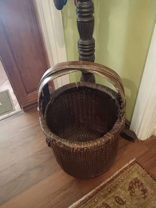 Rustic Chinese Rice Basket C1930