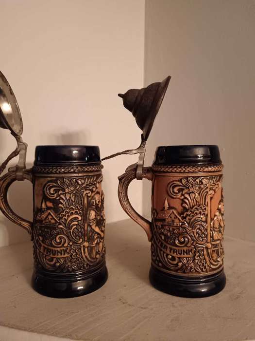Pair of Gertz West German Steins