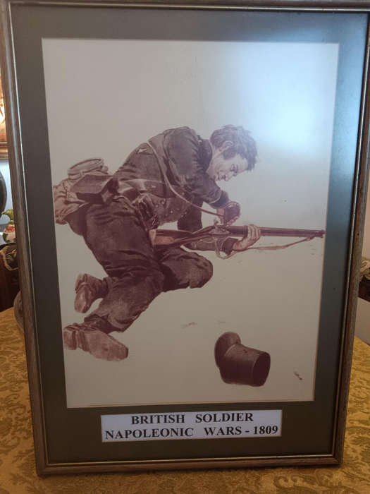British Soldier Napoleonic Wars 1809 Framed Poster