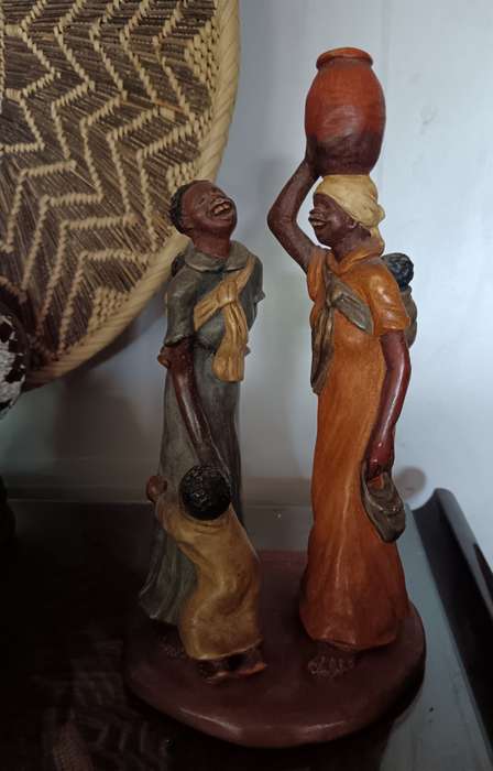 Jackie Noakes Sculpture " Happy Meeting"Zimbabwe 1981