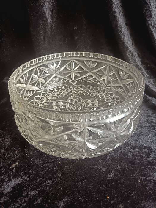 Vintage 1930's lead Glass Fruit Bowl
