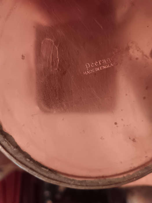 Peerage Made in England Copper Champayne Bucket with Lion Handles