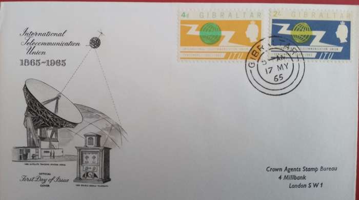 GIBRALTAR ITU FDC 1965
