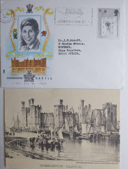 GB-CAERNARVON CASTLE FDC 1969