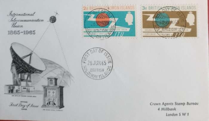 BRITISH SOLOMON ISLANDS ITU FDC 1965