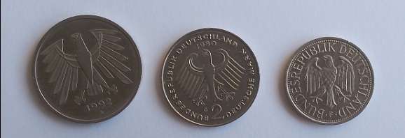 GERMANY DM 1/2/5 COINS