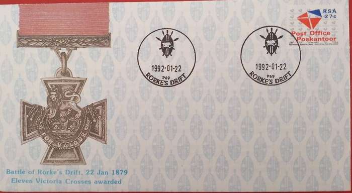 RSA Cover with Insert - Special Postmark: 11 VICTORIA CROSSES AWARDED 1992