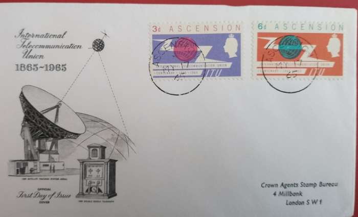ASCENSION ITU FDC 1965