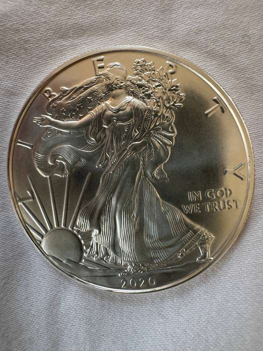 Various UK and USA 1oz silver coins