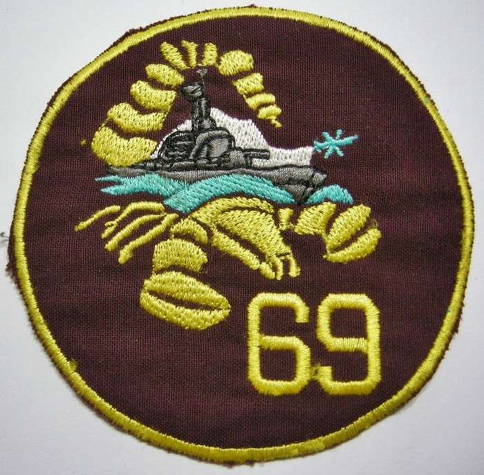SA Navy SAS Magnus Malan Strike Craft P1569 Cloth Patch Embroidered on Material 90mm