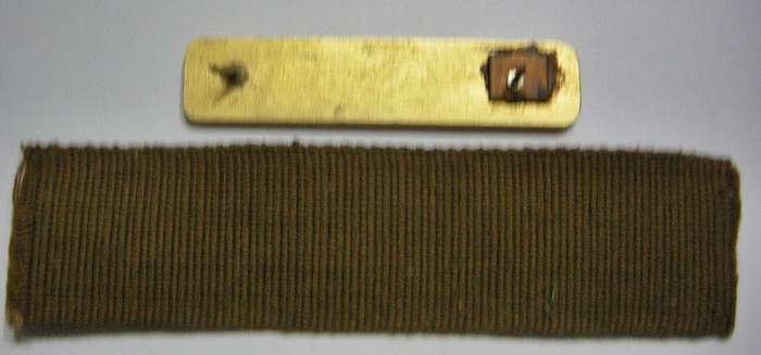 2 x Du Plessis Name Tags (1 x Metal, One Pin Repaired & 1 x Printed)