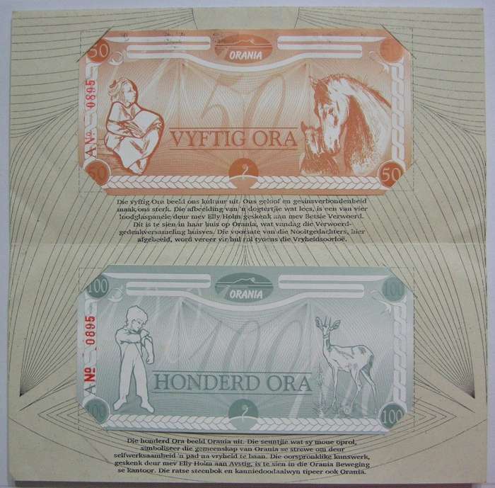 Orania Ora-gedenkversameling A Series 0895