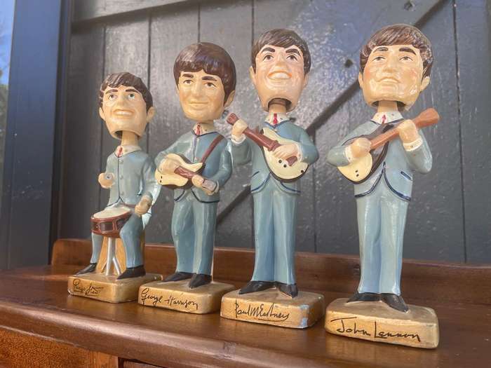 Rare set of Beatles Bubblehead Dolls circa 1964