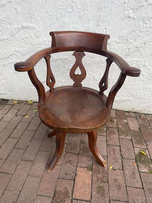 Mahogany Swivel Office Chair