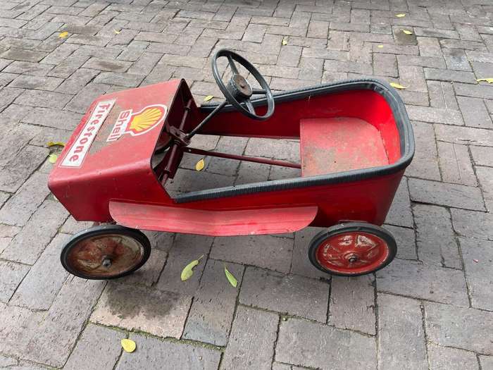 Vintage Tinplate Pedal Car