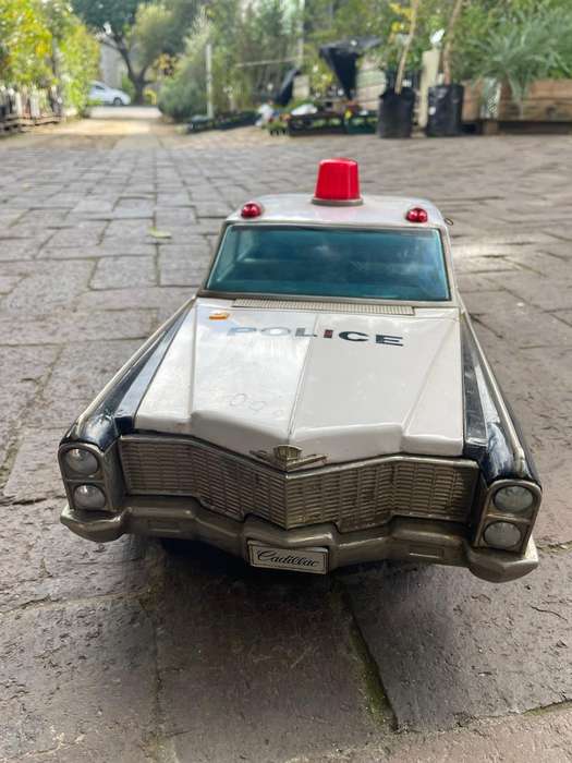 Huge Tinplate Japanese Friction Cadillac Patrol Car in good condition ( 64 cm )