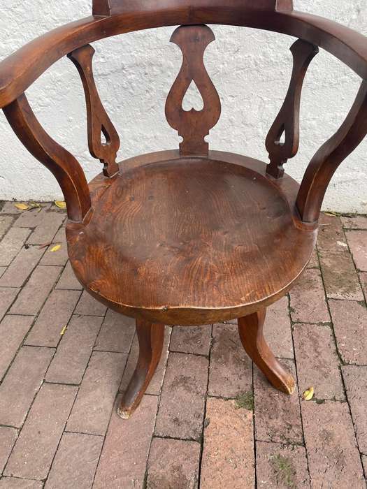Mahogany Swivel Office Chair