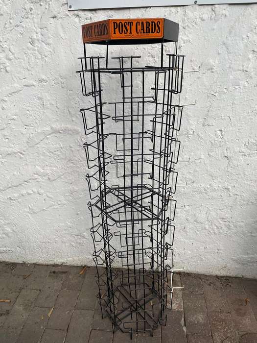 Vintage Postcard Shopstand ( 126 x 27 x 27 cm )