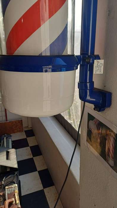 Rare Original Glass Barberpole circa 1920's (108cm)