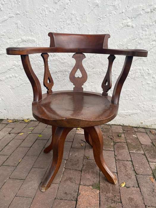 Mahogany Swivel Office Chair