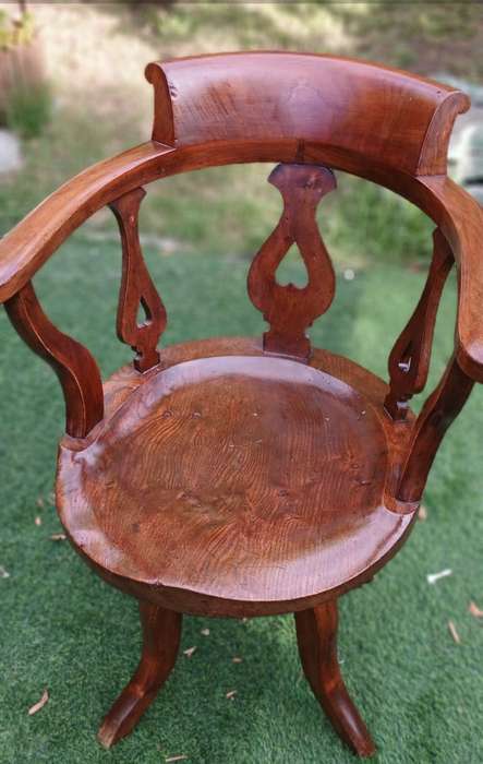 Mahogany Swivel Office Chair