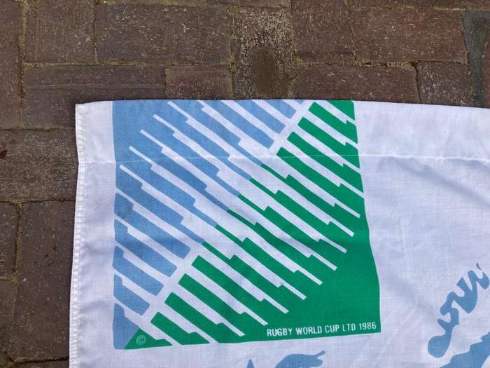 Rugby: Pair of 95 Worldcup Lamppole Flags ( 195 x 100cm )