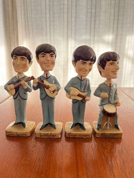 Rare set of Beatles Bubblehead Dolls circa 1964