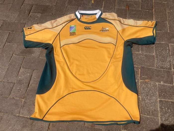 Rugby: Australian Worldcup Players Issue Jersey 2007