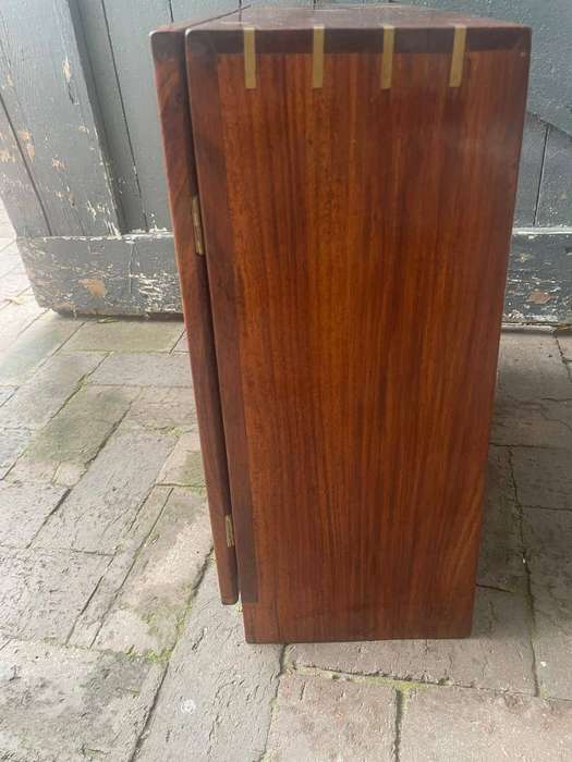 Rate Mahogany Postmasters Cabinet with Brass Inlay (44 x 20 x48 cm )