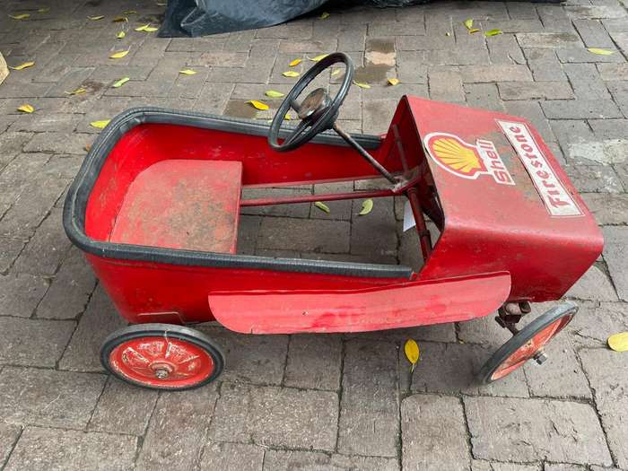 Vintage Tinplate Pedal Car