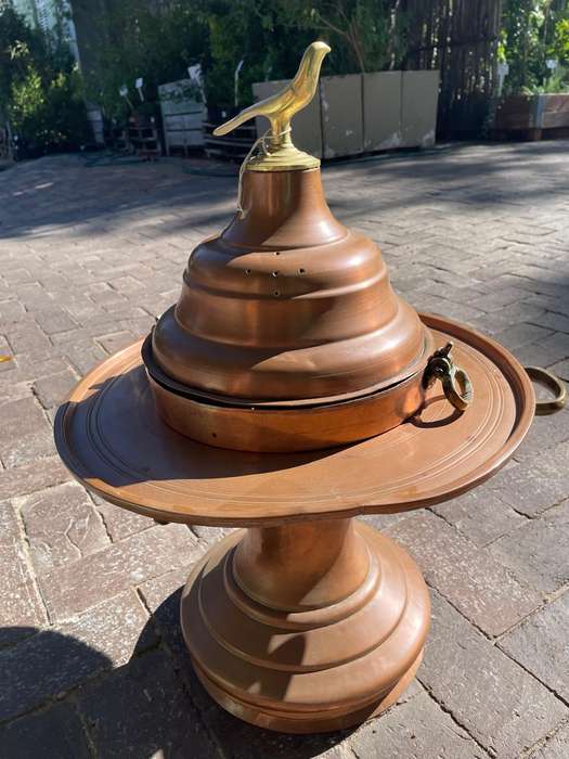 Brass Coal Warmer ( 60 x 43 x 43 cm )