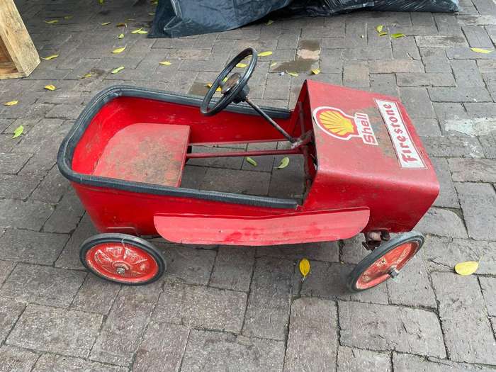 Vintage Tinplate Pedal Car