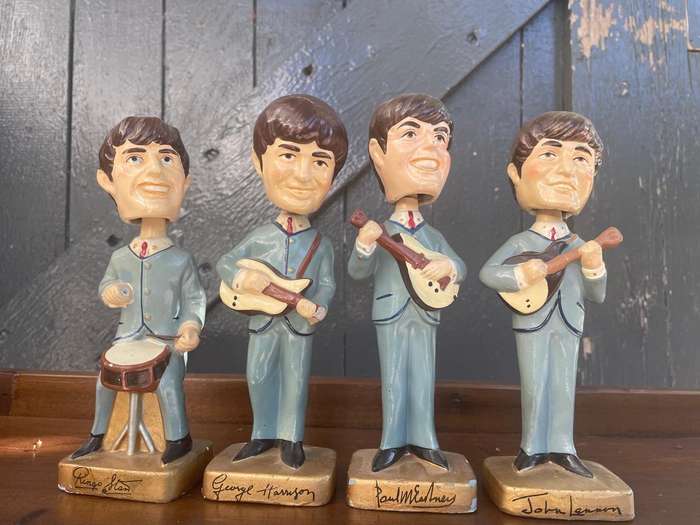 Rare set of Beatles Bubblehead Dolls circa 1964