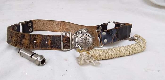 Vintage Voortrekker Belt with Rope and Whistle