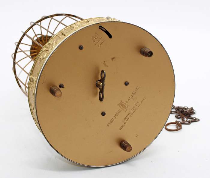 Rare Swiss Reuge Automatoin Bird Cage Music Box  ( 28 x 15 cm )