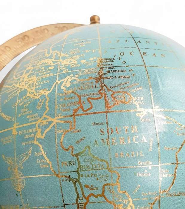 Beautiful Globe on Wooden Stand( 28 cm )
