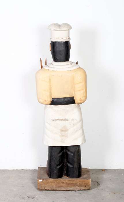 Vintage Wooden Chef Figurine ( 135 cm )