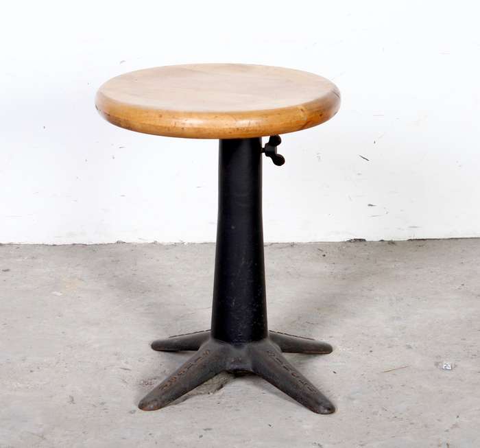 Rare Cast Iron Singer Chair