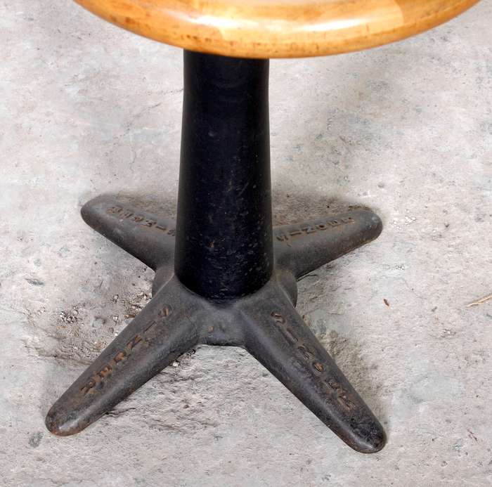 Rare Cast Iron Singer Chair