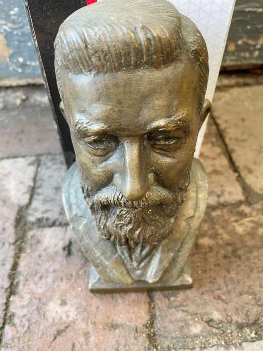 Boer War:Bronze Bust of Genl. De Wet ( Coert Steynberg) 18 cm