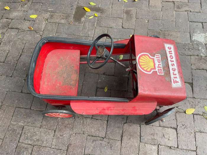 Vintage Tinplate Pedal Car