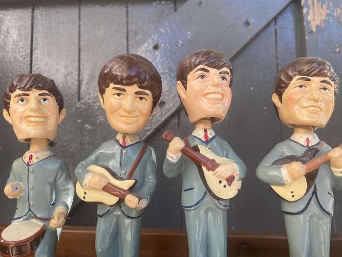 Rare set of Beatles Bubblehead Dolls circa 1964