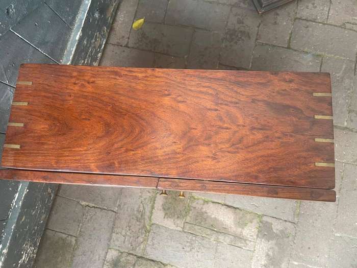 Rate Mahogany Postmasters Cabinet with Brass Inlay (44 x 20 x48 cm )