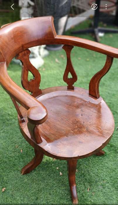 Mahogany Swivel Office Chair