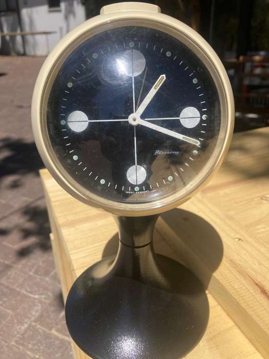 Midcentury Space Age Foot Alarm Clock by Blessing( Working)