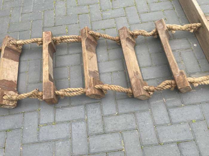 Vintage Japenese Ships Rope Ladder( 460 x 180 x 52 cm )